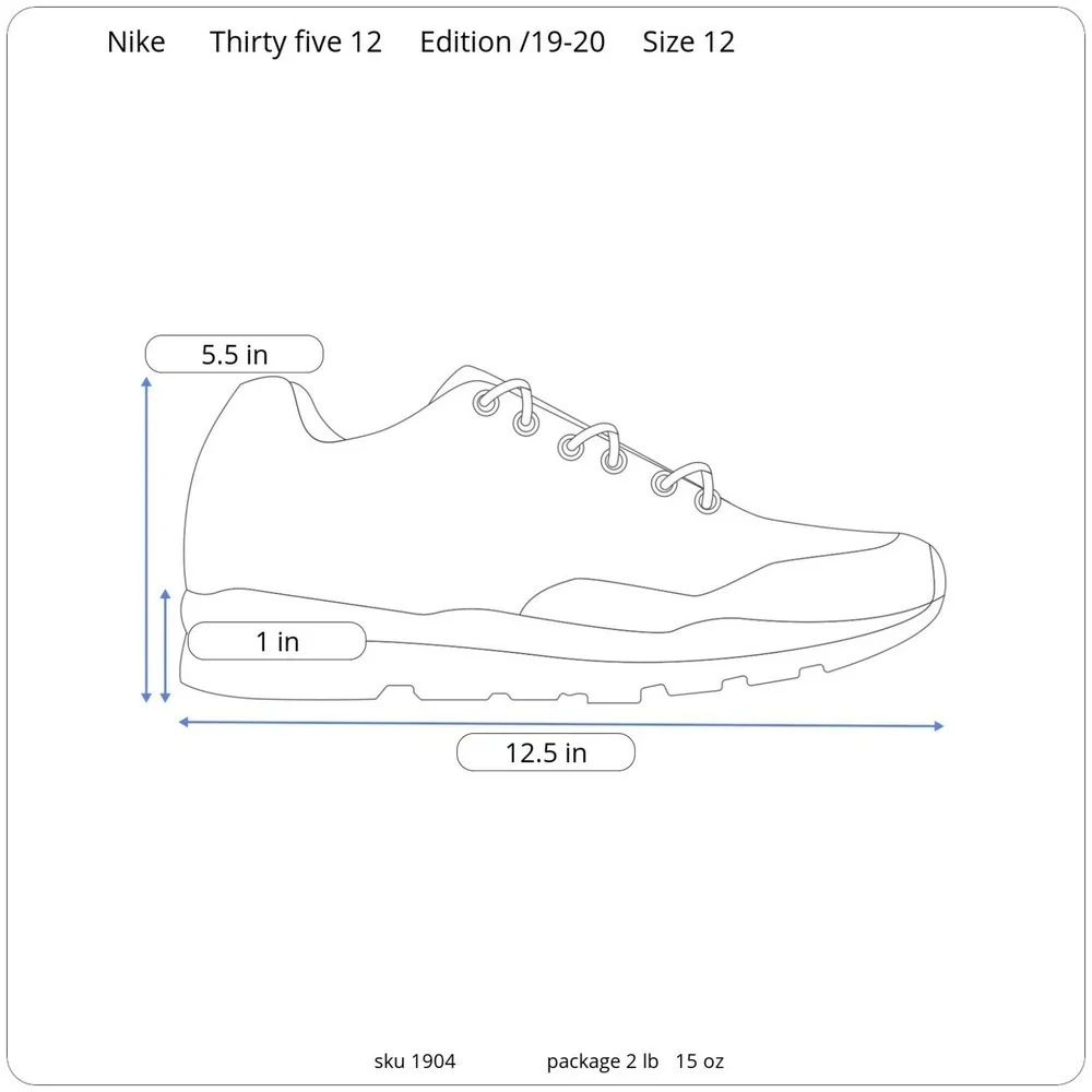 Nike Thirty Five 12th edition 2019-2020 Men size 12‎
